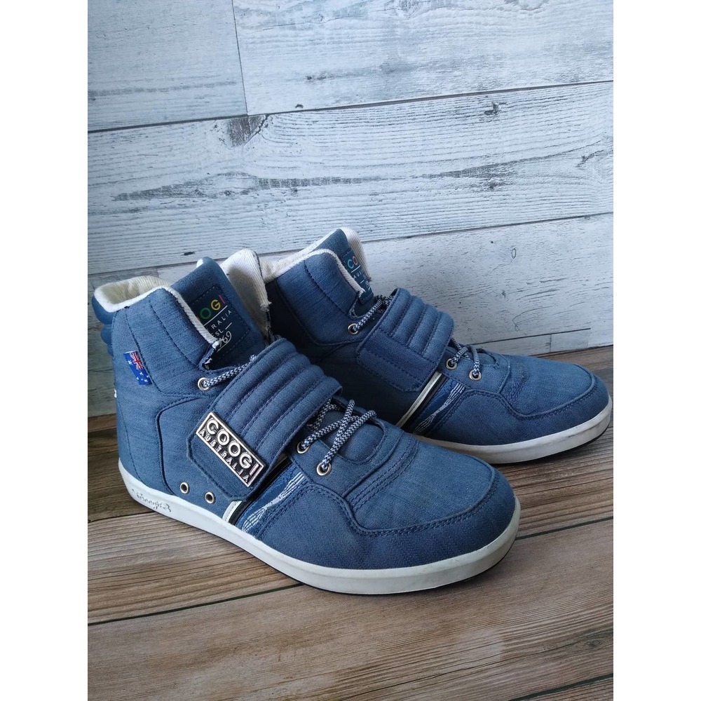 Rare Vintage Coogi Australia Denim High Top Sneakers Size 9 Men's